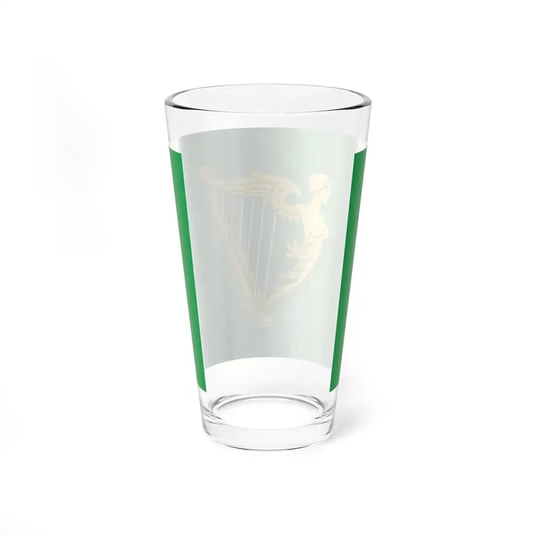 Green harp flag of Ireland (Ireland) Pint Glass 16oz - Go Mug Yourself