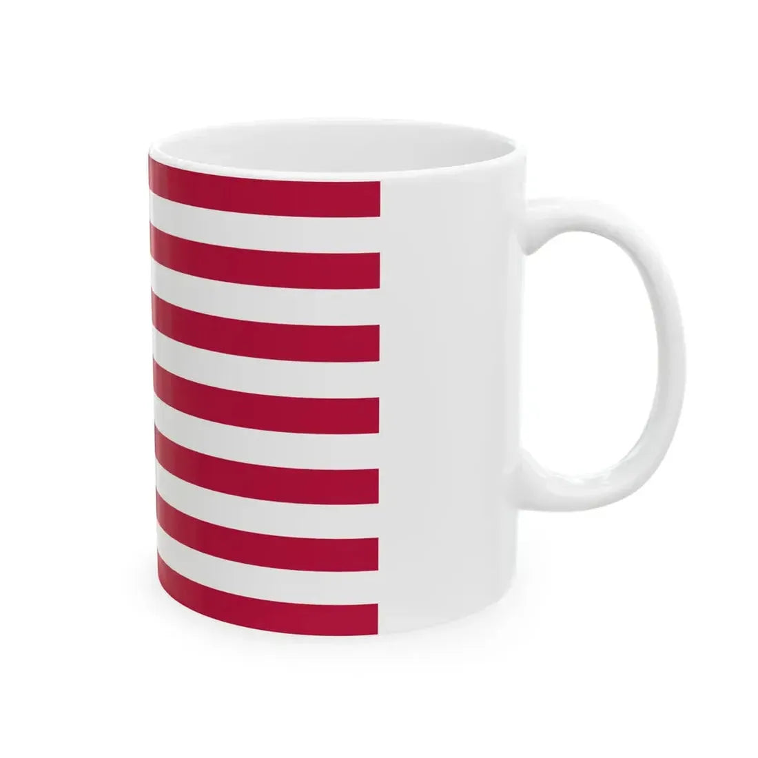 Green Mountain Boys battle flag (United States) White Coffee Mug - Go Mug Yourself