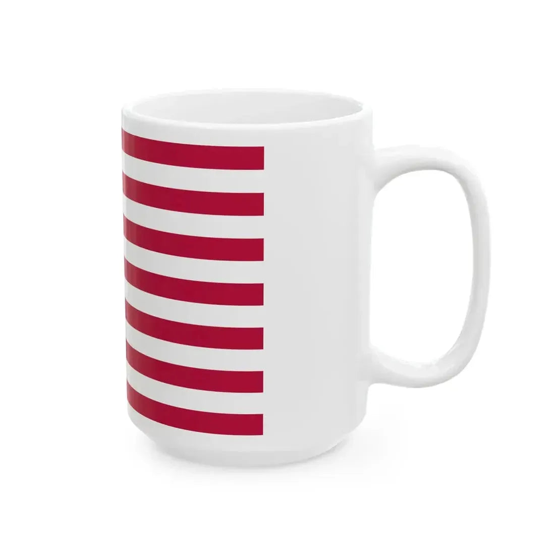 Green Mountain Boys battle flag (United States) White Coffee Mug - Go Mug Yourself