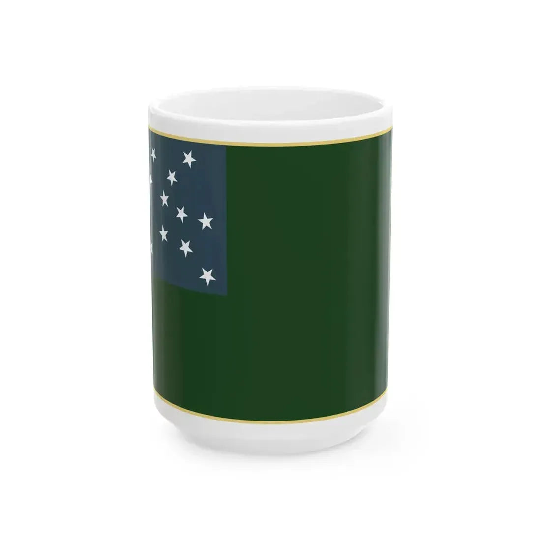 Green Mountain Boys flag (United States) White Coffee Mug 15oz - Go Mug Yourself