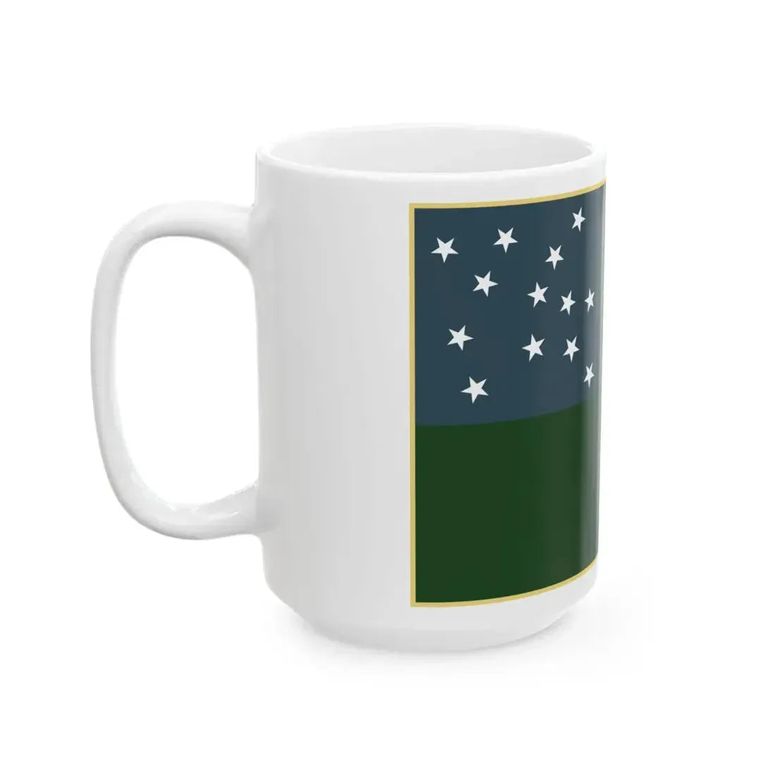 Green Mountain Boys flag (United States) White Coffee Mug - Go Mug Yourself