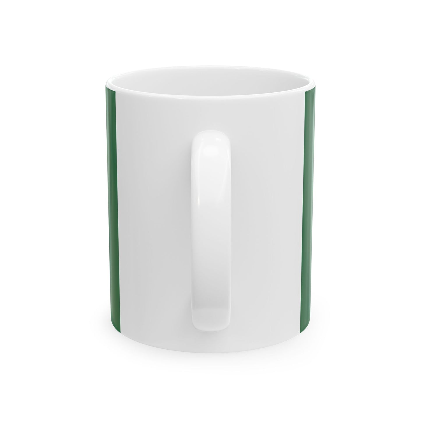 Green Sunburst Flag (Ireland) White Coffee Mug-Go Mug Yourself