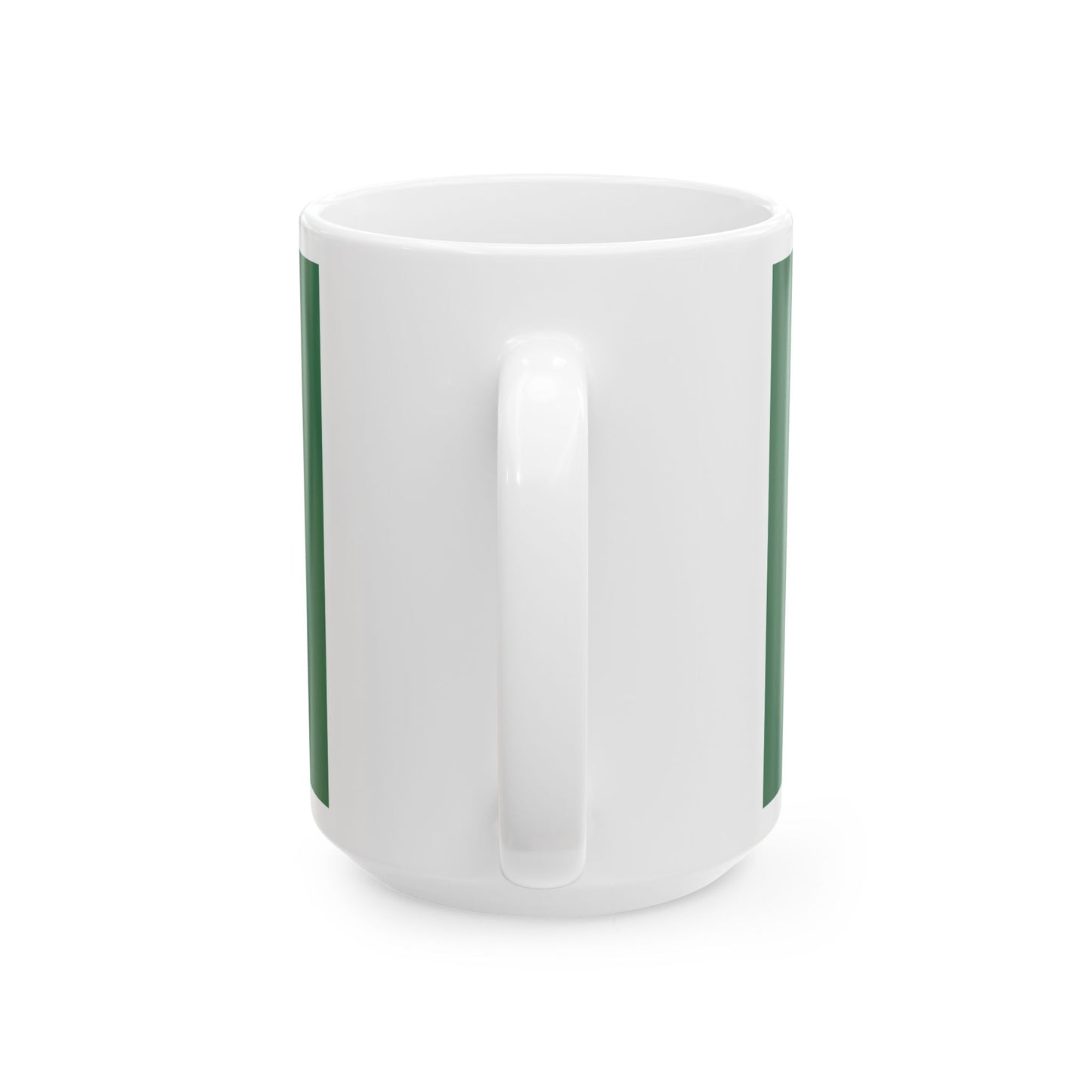 Green Sunburst Flag (Ireland) White Coffee Mug-Go Mug Yourself