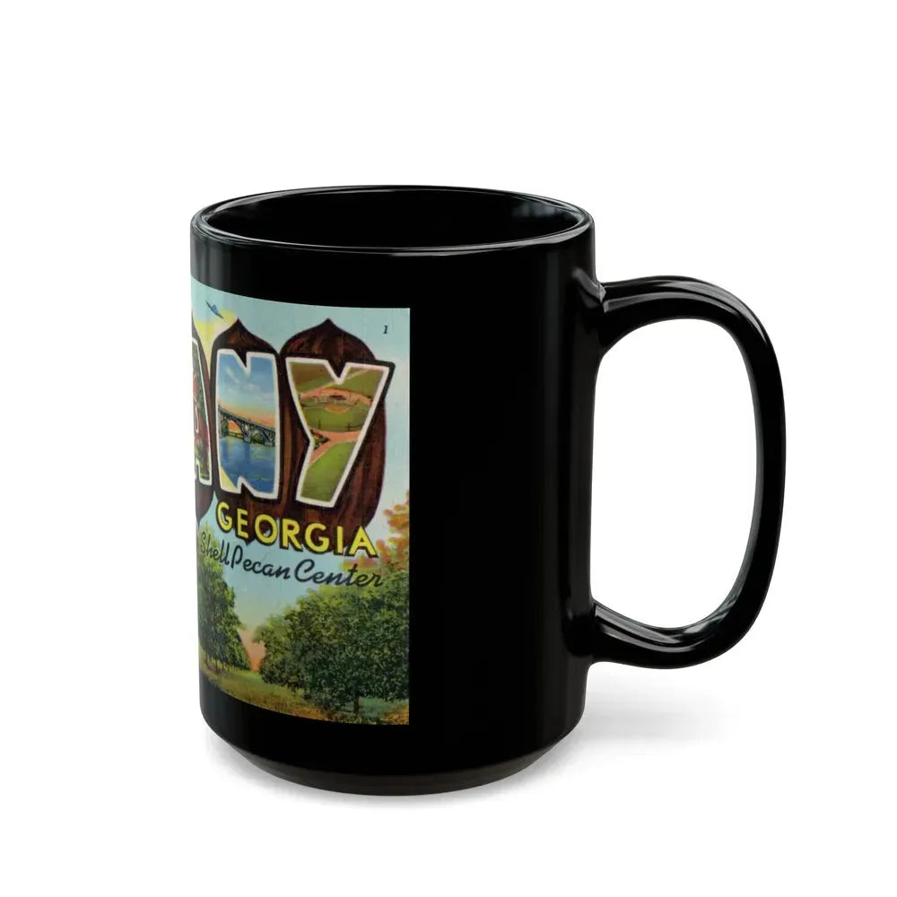 Greeting card from Albany Georgia (Greeting Postcards) Black Coffee Mug - Go Mug Yourself