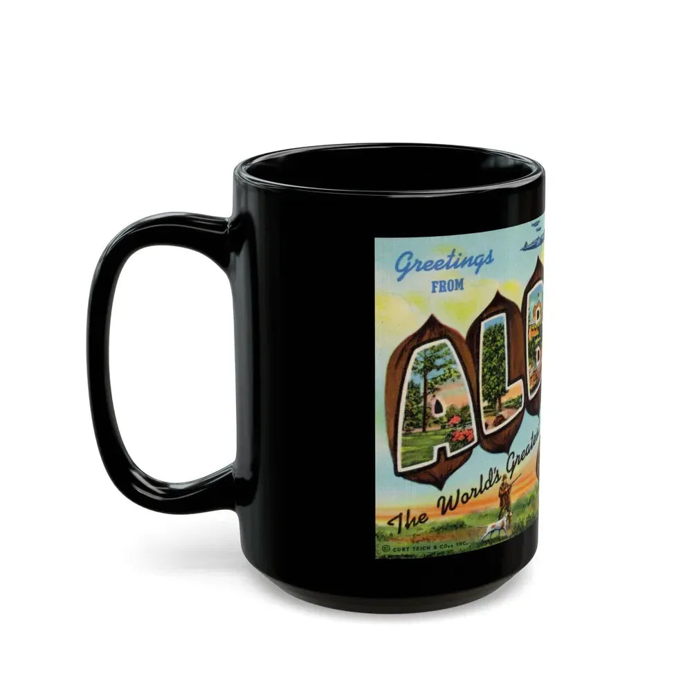 Greeting card from Albany Georgia (Greeting Postcards) Black Coffee Mug - Go Mug Yourself