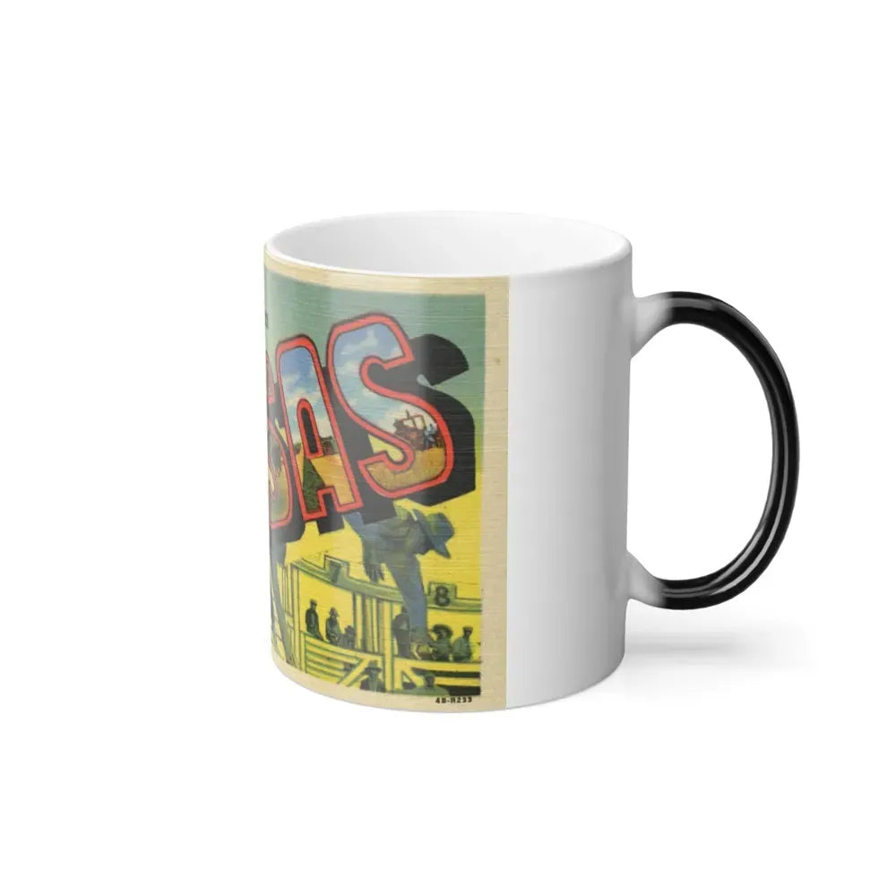 Greeting card from Kansas (Greeting Postcards) Color Changing Mug 11oz - Go Mug Yourself
