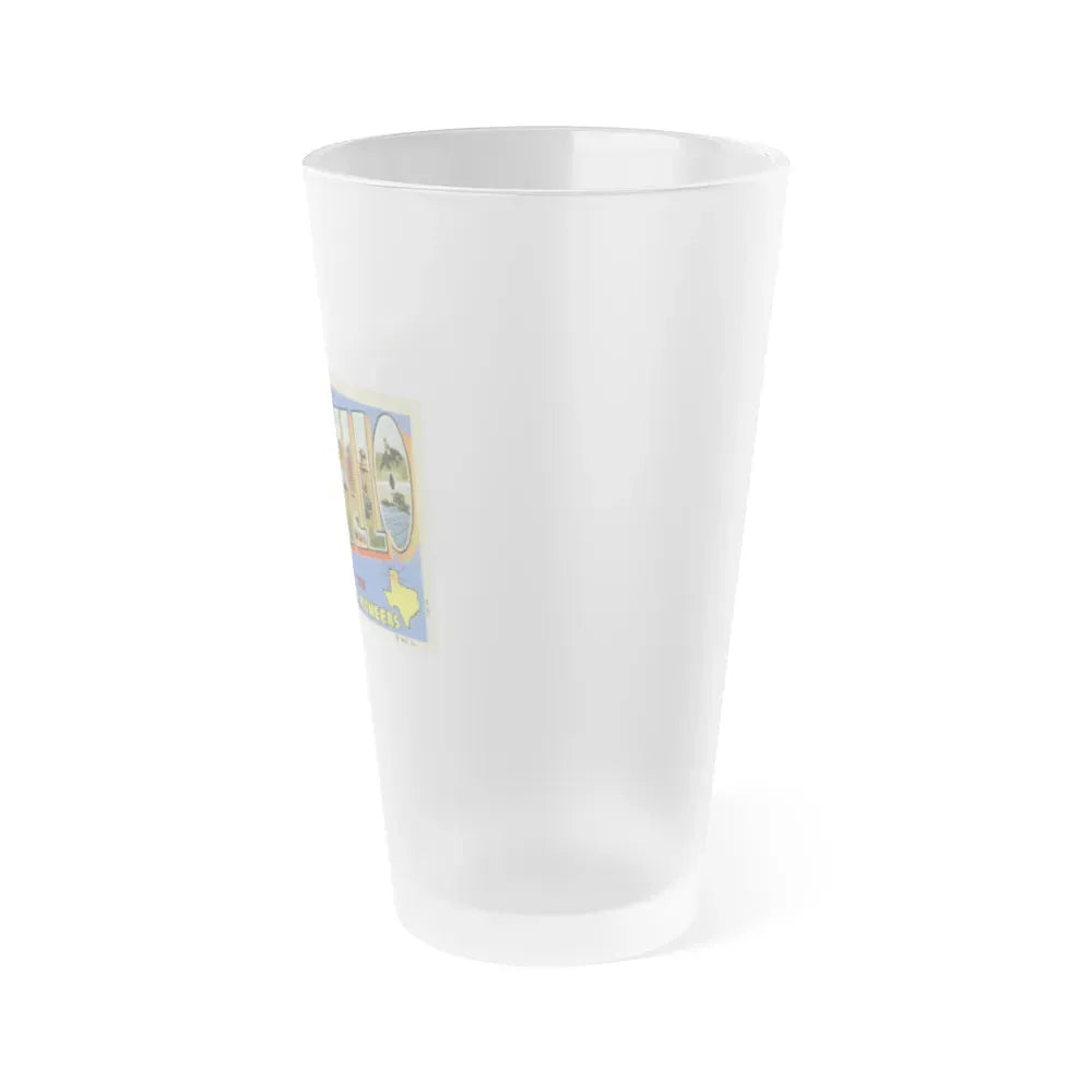 Greetings from Amarillo (Greeting Postcards) Frosted Pint Glass 16oz - Go Mug Yourself
