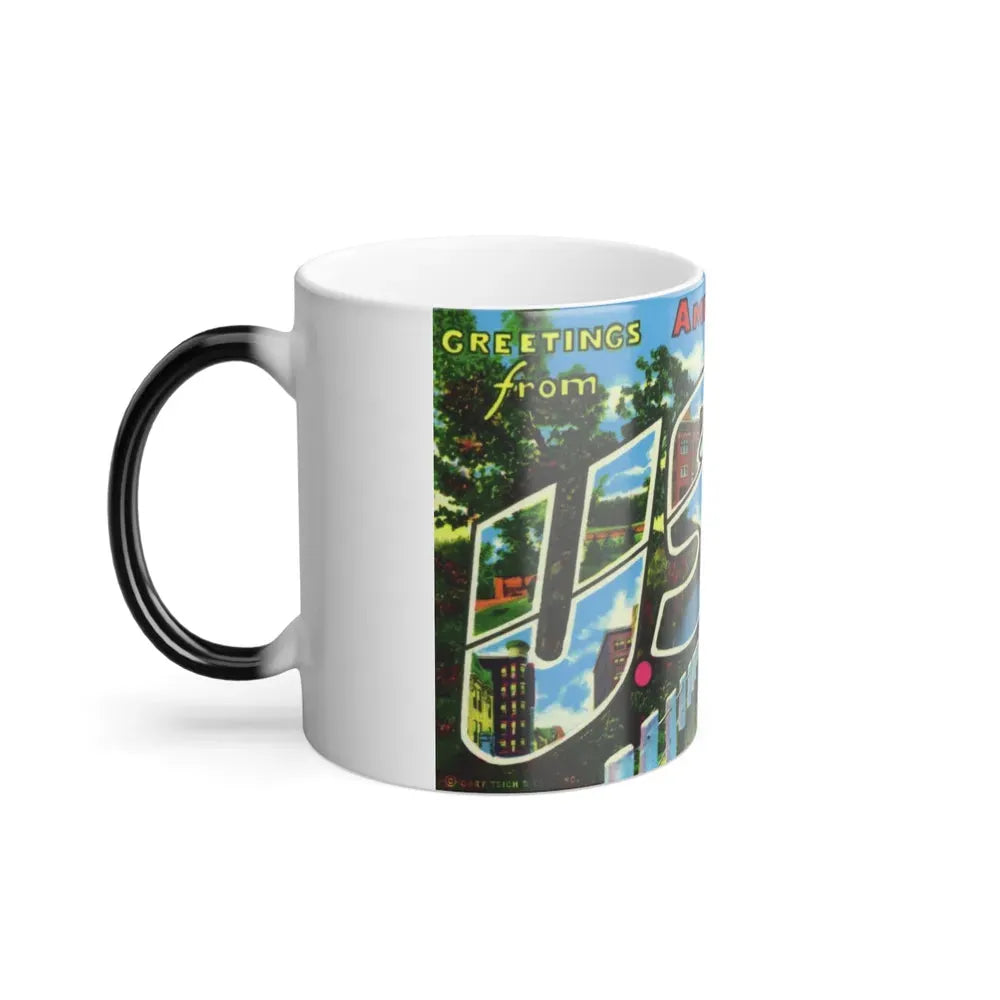 Greetings from Americas Main Street US 66 scenic Missouri (Greeting Postcards) Color Changing Mug 11oz - Go Mug Yourself