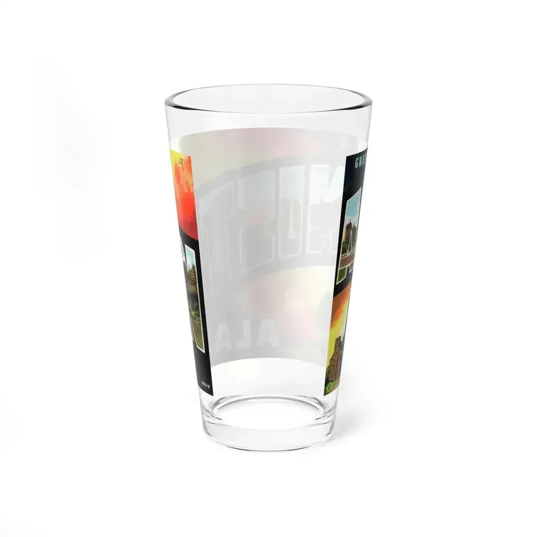 Greetings from Anniston Ala (Greeting Postcards) Pint Glass 16oz - Go Mug Yourself