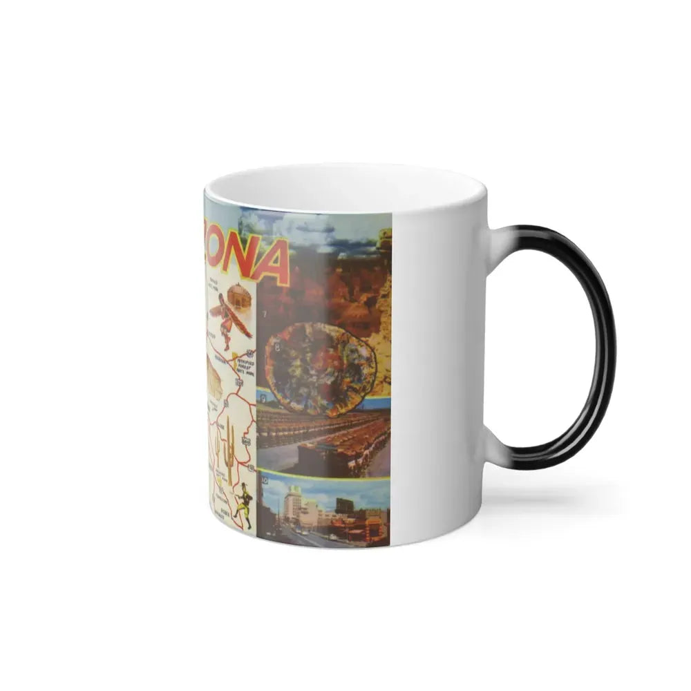 Greetings from Arizona (Greeting Postcards) Color Changing Mug 11oz - Go Mug Yourself