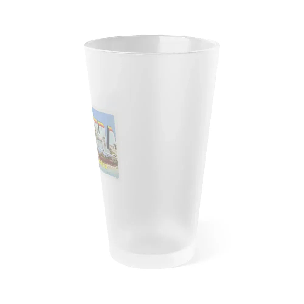 Greetings from Ashtabula Ohio (Greeting Postcards) Frosted Pint Glass 16oz - Go Mug Yourself