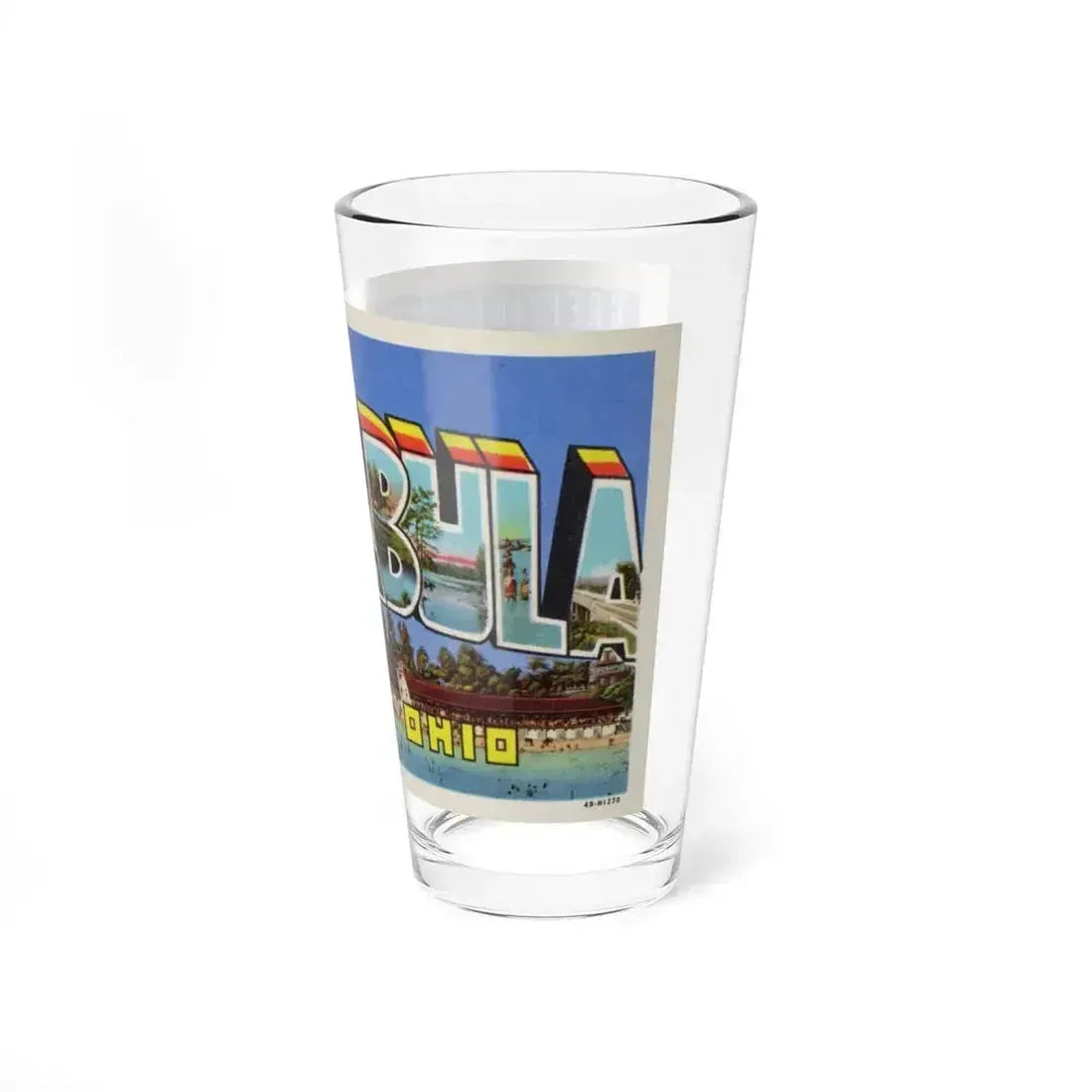Greetings from Ashtabula Ohio (Greeting Postcards) Pint Glass 16oz - Go Mug Yourself