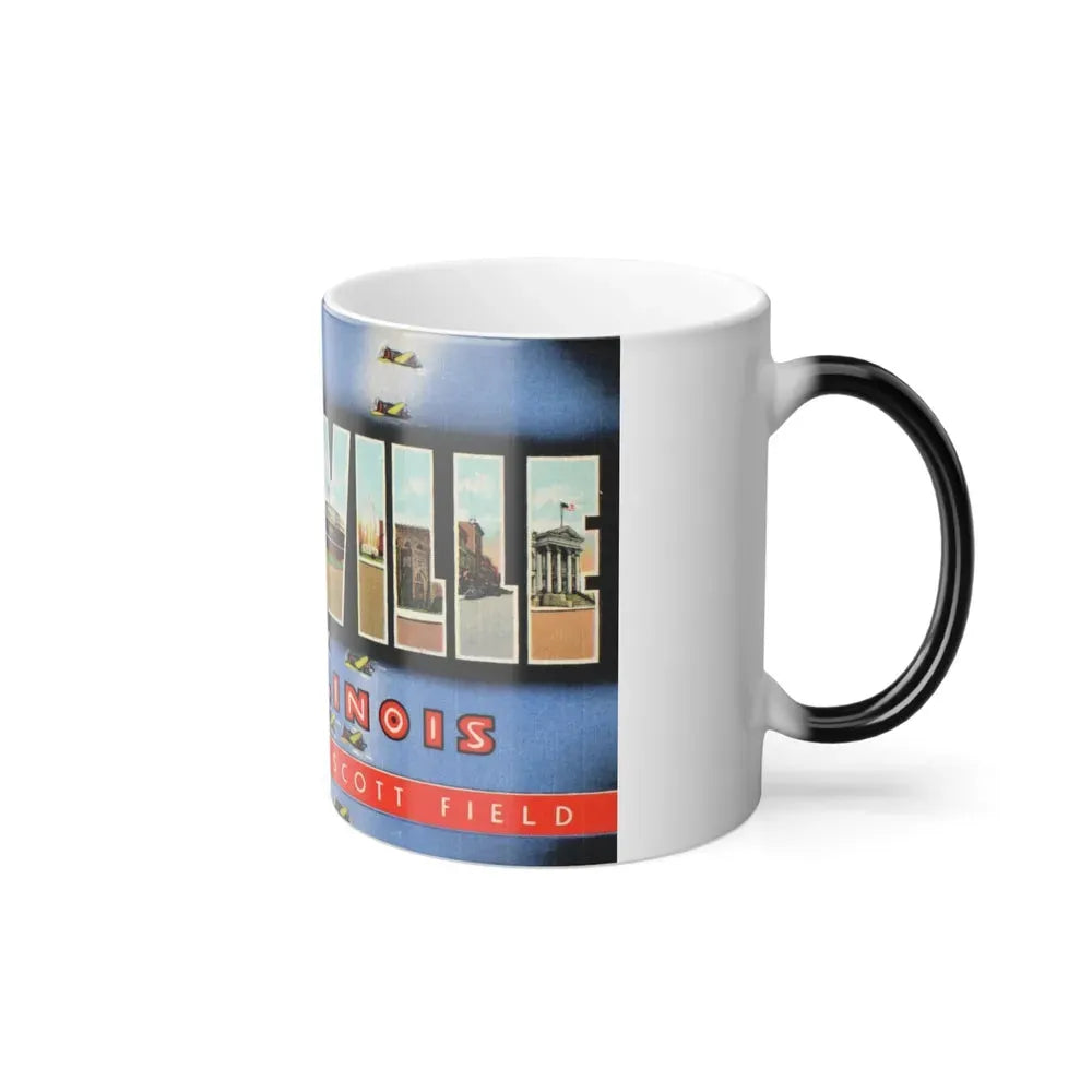 Greetings from Belleville Illinois home of Scott Field (Greeting Postcards) Color Changing Mug 11oz - Go Mug Yourself