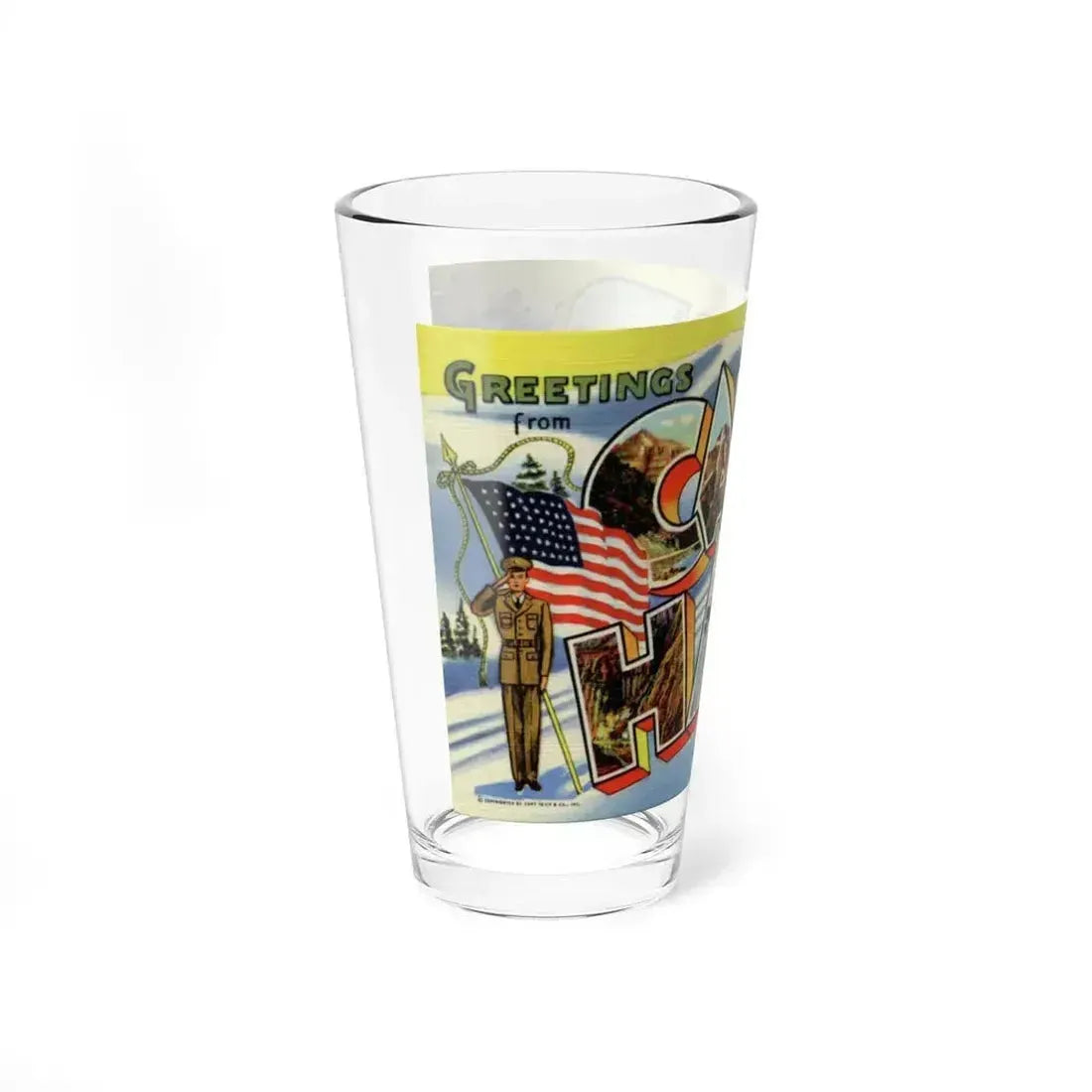 Greetings from Camp Hale Colorado (Greeting Postcards) Pint Glass 16oz - Go Mug Yourself
