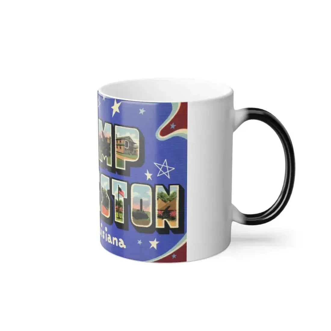 Greetings from Camp Livingston Louisiana (Greeting Postcards) Color Changing Mug 11oz - Go Mug Yourself