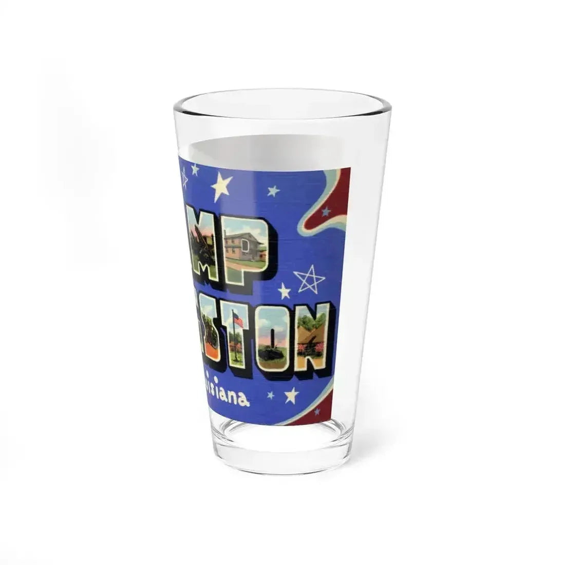 Greetings from Camp Livingston Louisiana (Greeting Postcards) Pint Glass 16oz - Go Mug Yourself