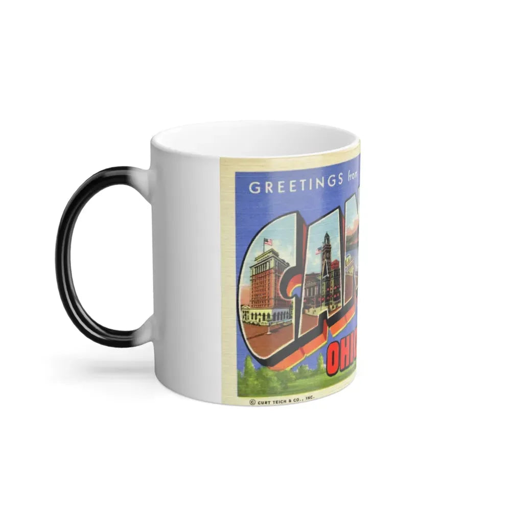 Greetings from Canton Ohio (Greeting Postcards) Color Changing Mug 11oz - Go Mug Yourself