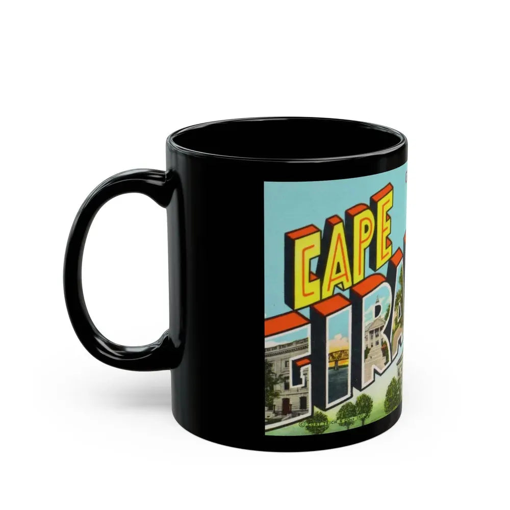 Greetings from Cape Girardeau Missouri (Greeting Postcards) Black Coffee Mug - Go Mug Yourself