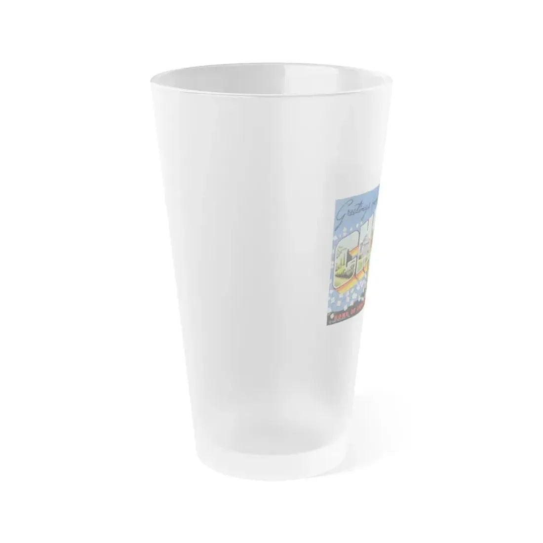 Greetings from Chapel Hill (Greeting Postcards) Frosted Pint Glass 16oz - Go Mug Yourself