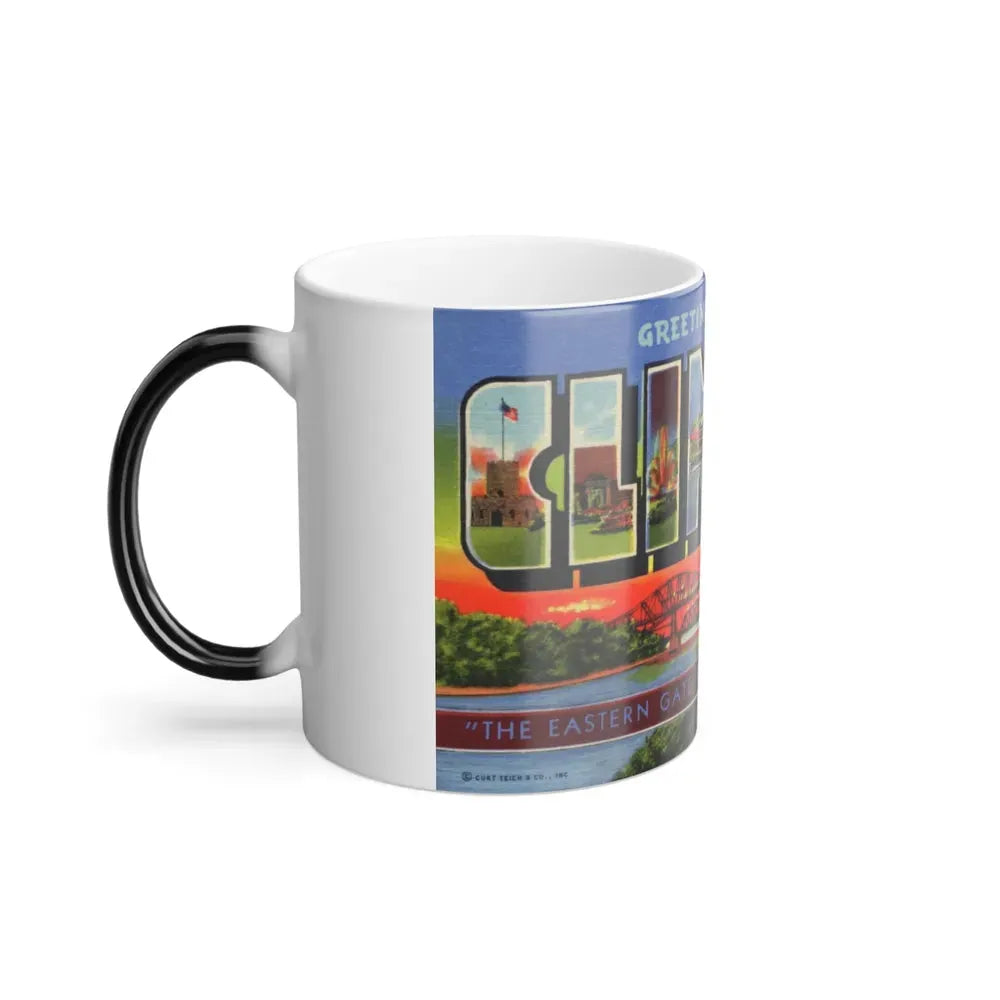 Greetings from Clinton (Greeting Postcards) Color Changing Mug 11oz - Go Mug Yourself