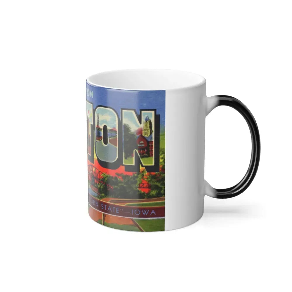 Greetings from Clinton (Greeting Postcards) Color Changing Mug 11oz - Go Mug Yourself