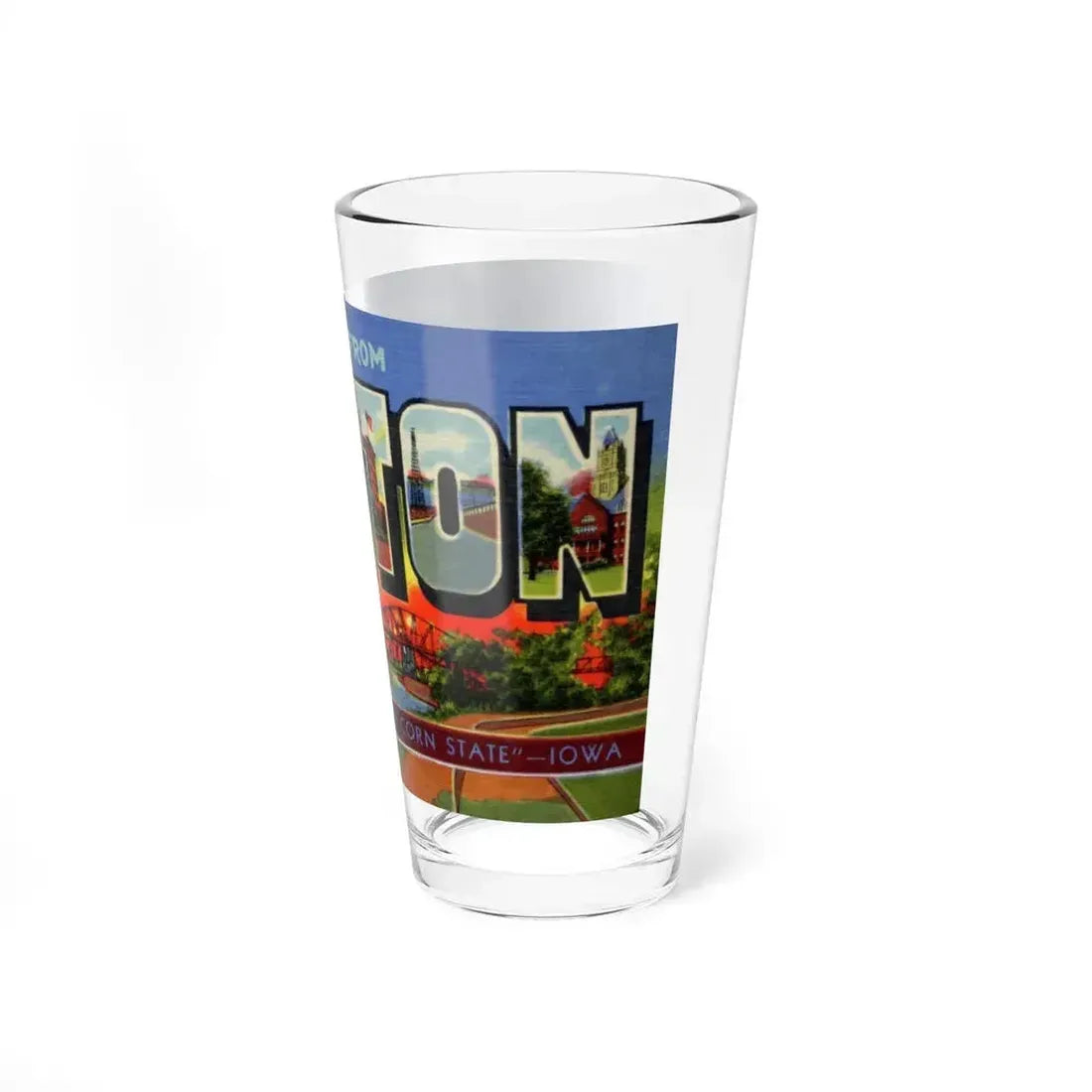 Greetings from Clinton (Greeting Postcards) Pint Glass 16oz - Go Mug Yourself