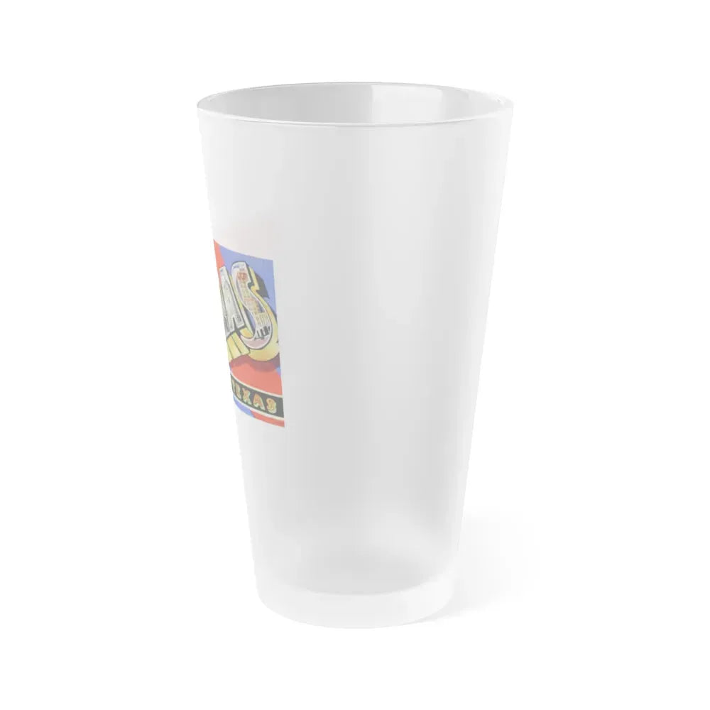 Greetings from Dallas Texas (Greeting Postcards) Frosted Pint Glass 16oz - Go Mug Yourself