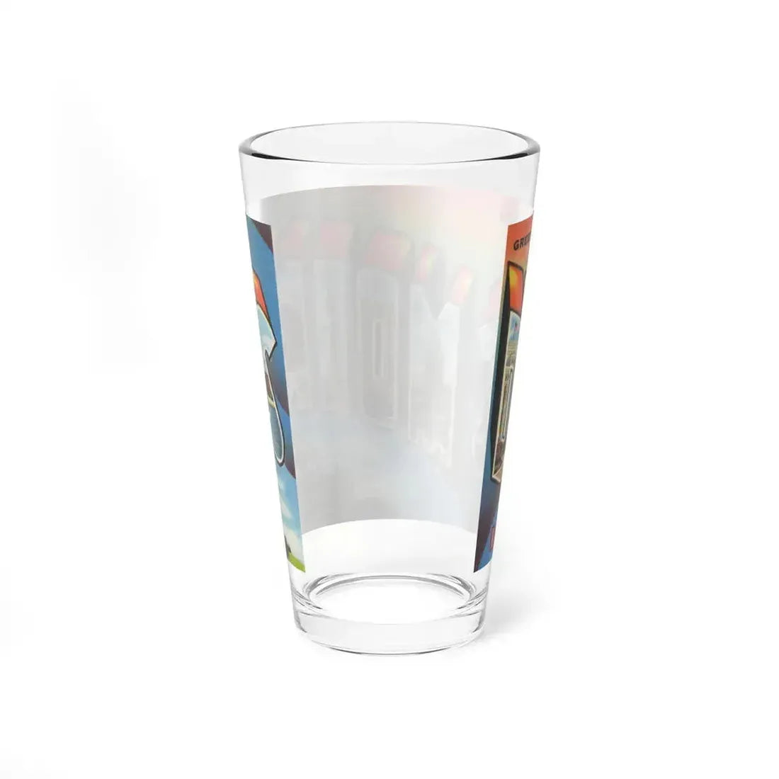 Greetings from Des Moines (Greeting Postcards) Pint Glass 16oz - Go Mug Yourself