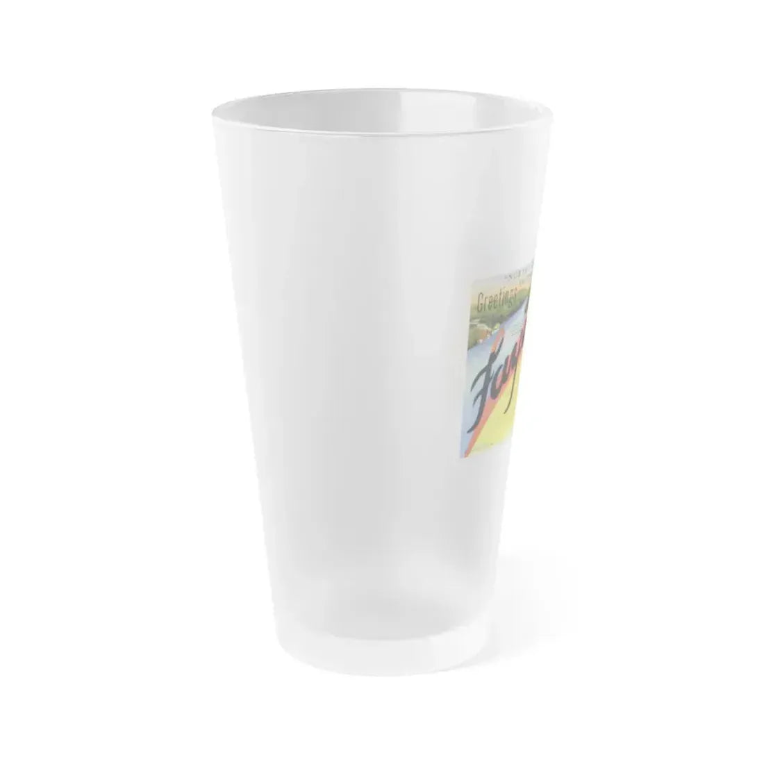 Greetings from Fayetteville N C (Greeting Postcards) Frosted Pint Glass 16oz - Go Mug Yourself