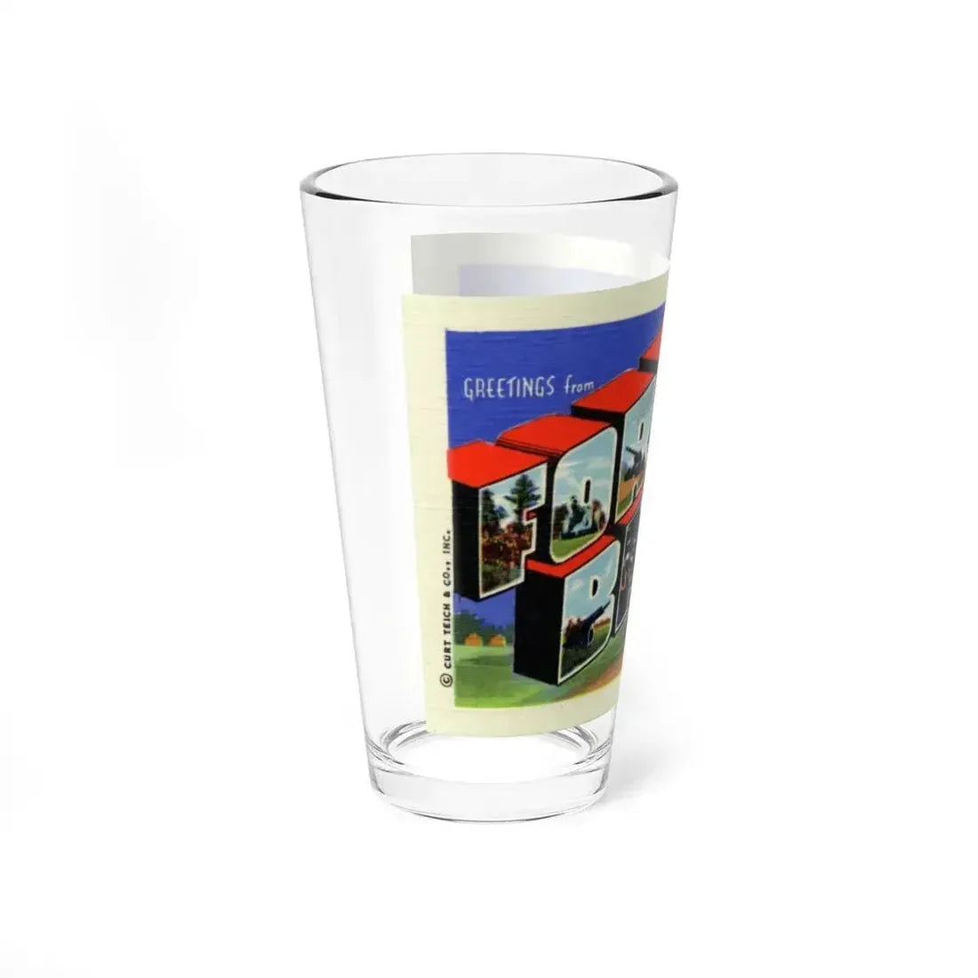 Greetings from Fort Bragg NC (Greeting Postcards) Pint Glass 16oz - Go Mug Yourself