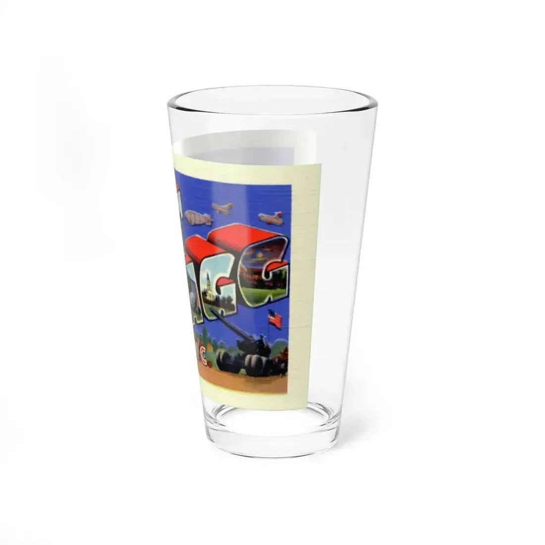 Greetings from Fort Bragg NC (Greeting Postcards) Pint Glass 16oz - Go Mug Yourself