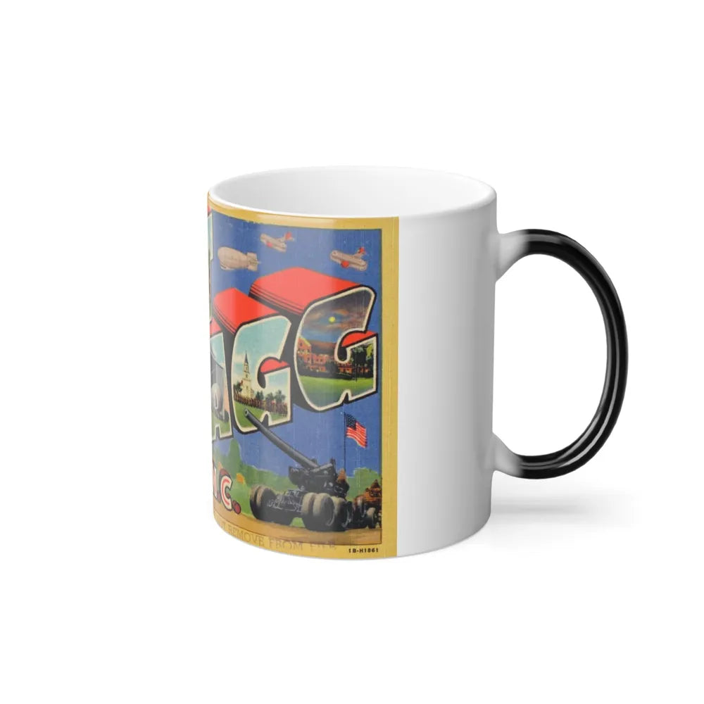 Greetings from Fort Bragg NC_1 (Greeting Postcards) Color Changing Mug 11oz-Go Mug Yourself