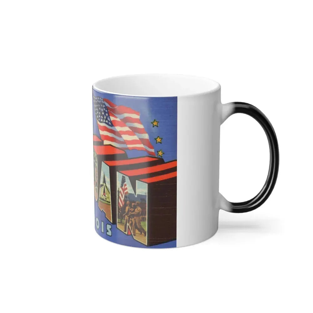 Greetings from Fort Sheridan Illinois (Greeting Postcards) Color Changing Mug 11oz - Go Mug Yourself