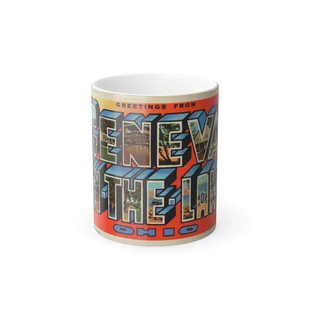 Greetings from Geneva on the Lake Ohio (Greeting Postcards) Color Changing Mug 11oz Default Title - Go Mug Yourself