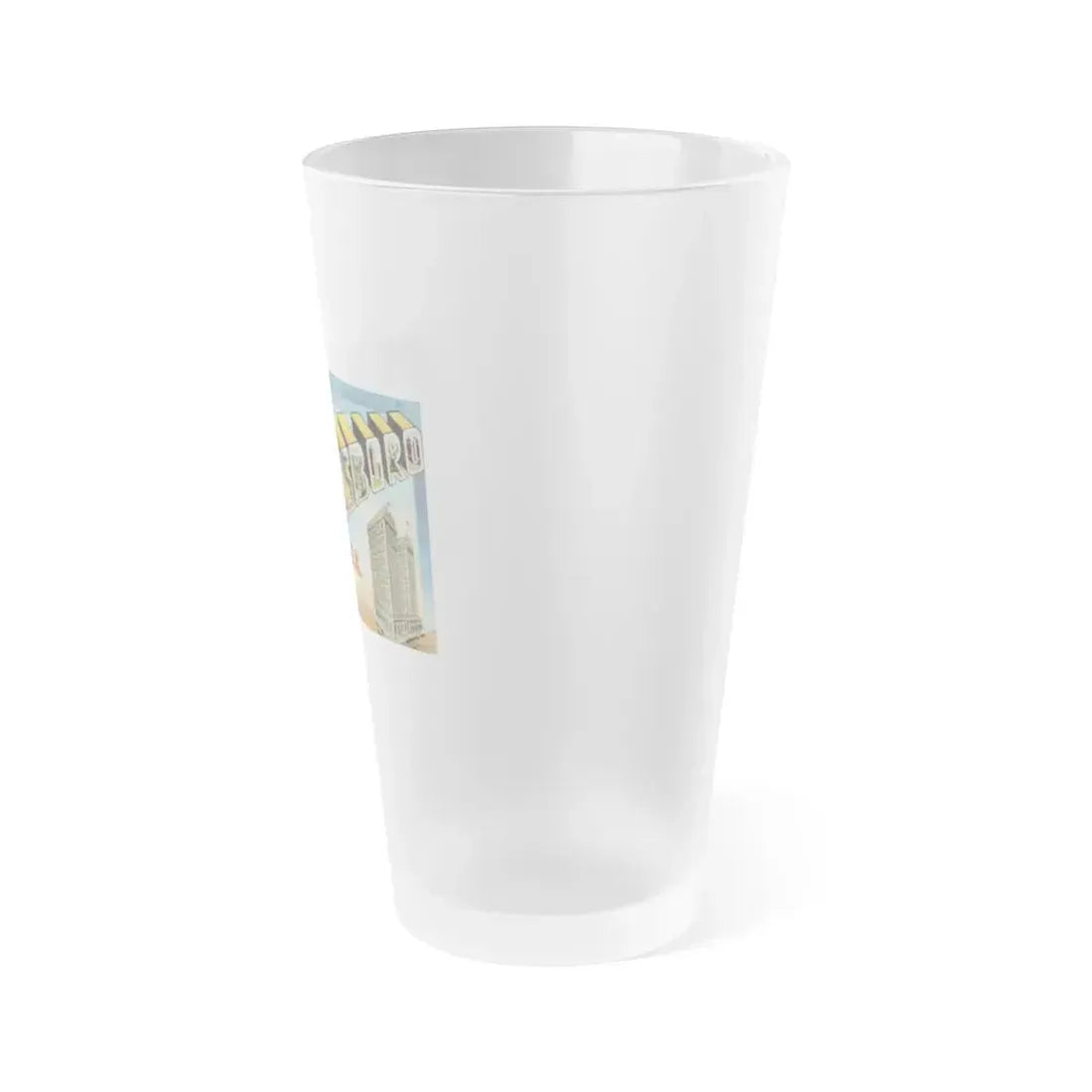 Greetings from Greensboro NC (Greeting Postcards) Frosted Pint Glass 16oz - Go Mug Yourself