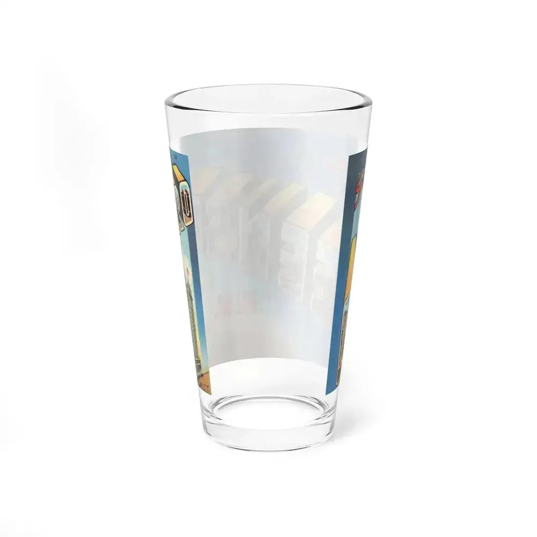 Greetings from Greensboro NC (Greeting Postcards) Pint Glass 16oz - Go Mug Yourself