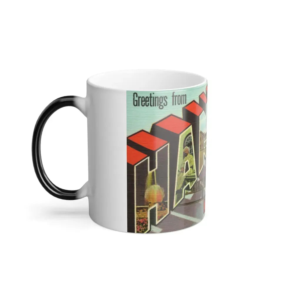Greetings from Hannibal Missouri (Greeting Postcards) Color Changing Mug 11oz - Go Mug Yourself