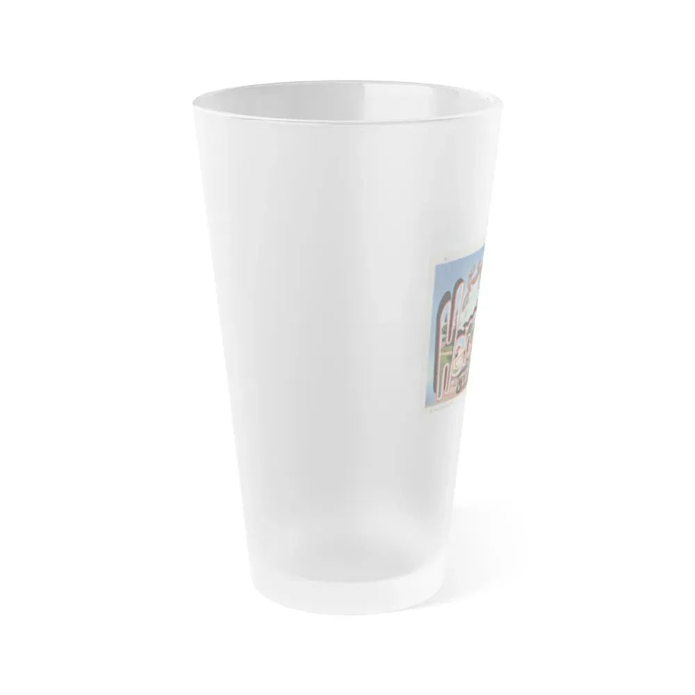 Greetings from Hempstead (Greeting Postcards) Frosted Pint Glass 16oz - Go Mug Yourself