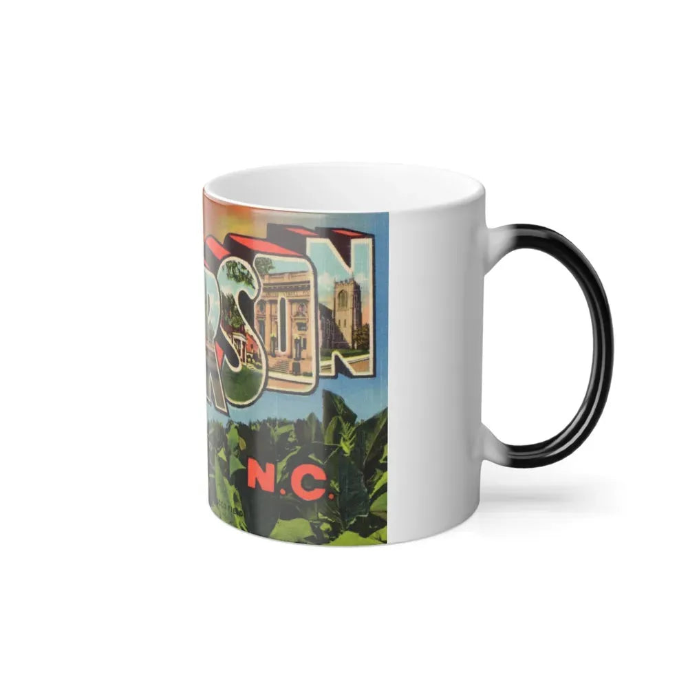 Greetings from Henderson N C (Greeting Postcards) Color Changing Mug 11oz - Go Mug Yourself