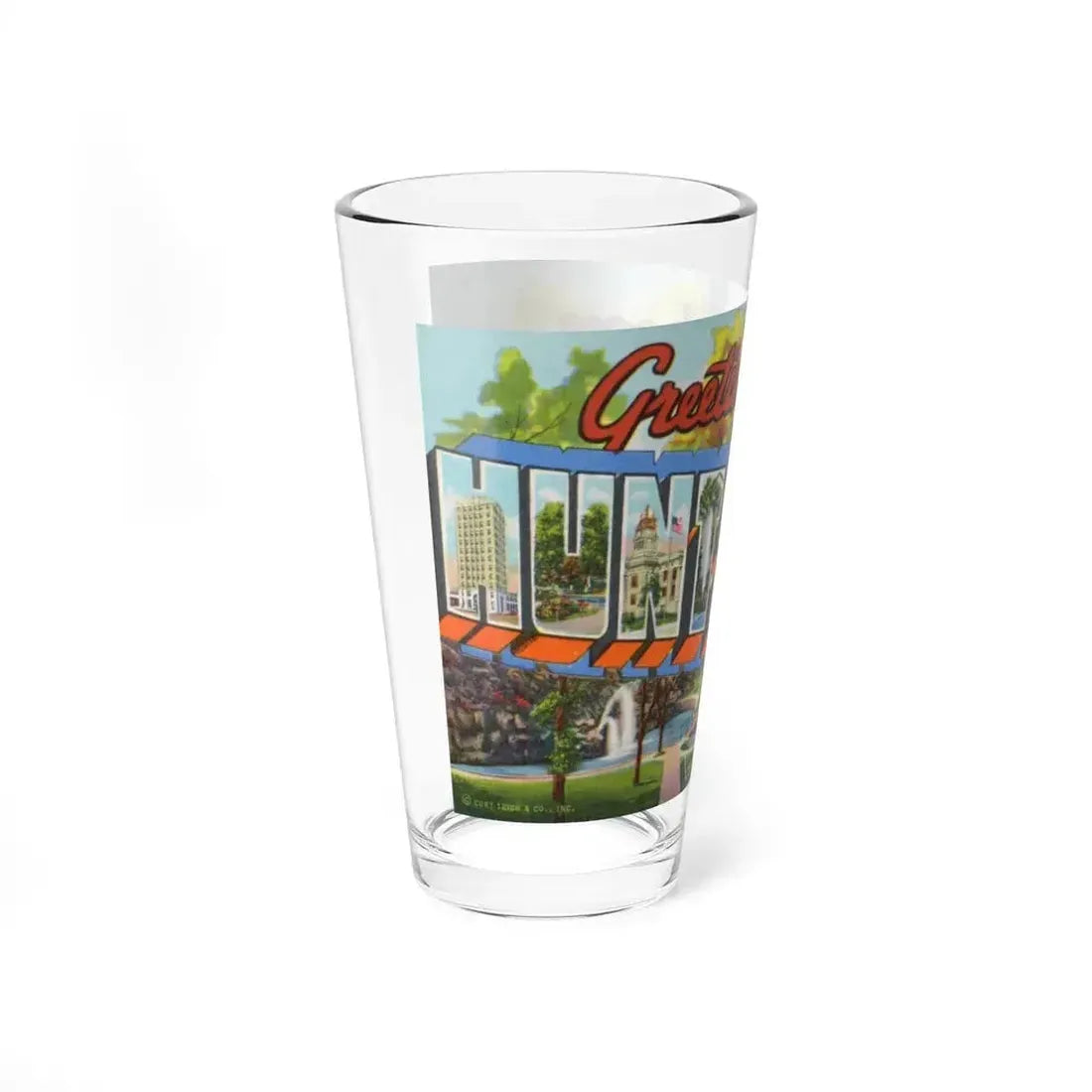 Greetings from Huntsville Ala (Greeting Postcards) Pint Glass 16oz - Go Mug Yourself