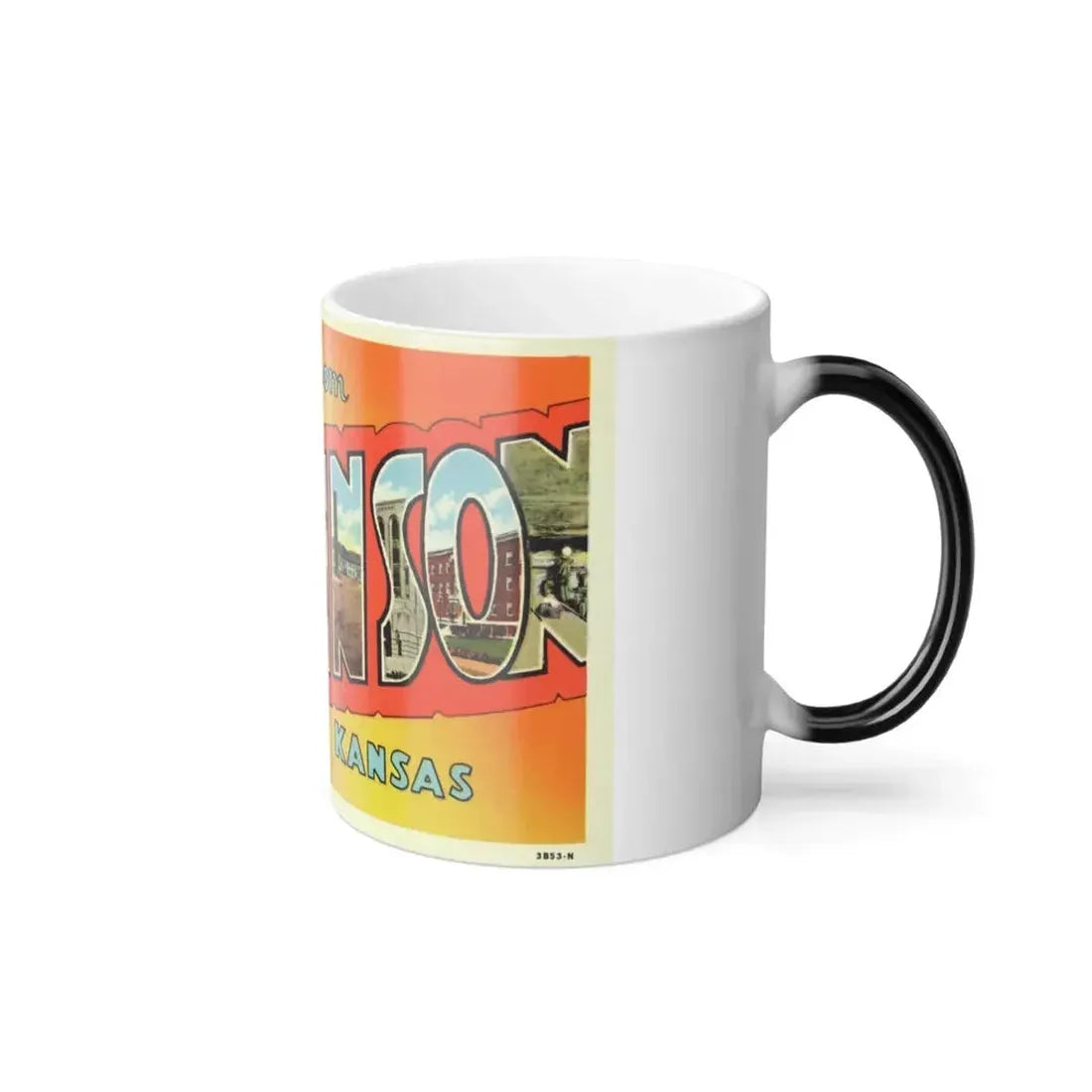 Greetings from Hutchinson Kansas (Greeting Postcards) Color Changing Mug 11oz - Go Mug Yourself