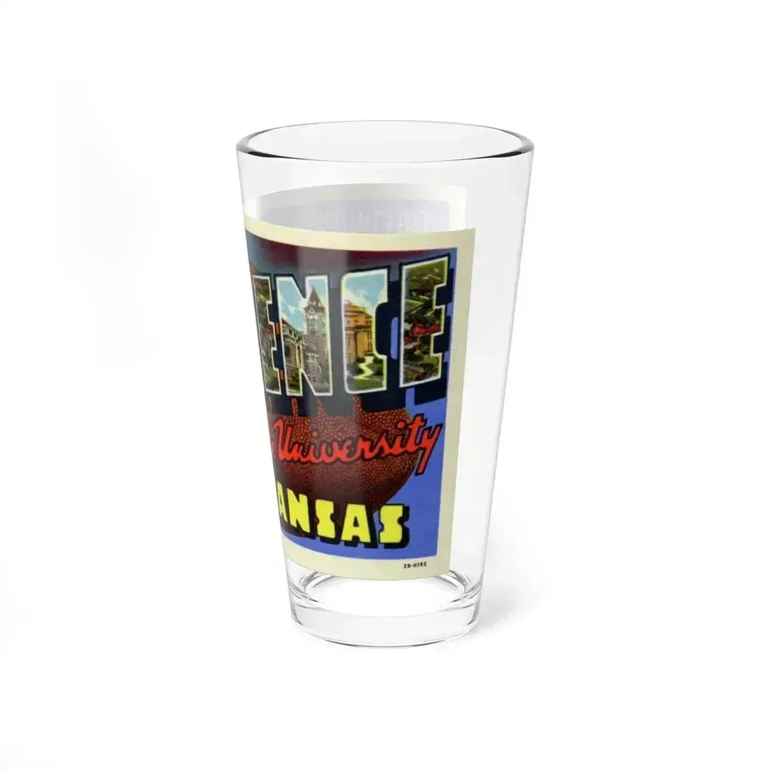 Greetings from Lawrence Home of State University Kansas (Greeting Postcards) Pint Glass 16oz - Go Mug Yourself