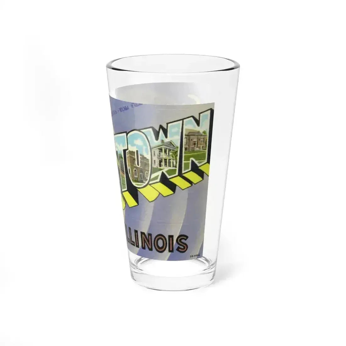 Greetings from Lewistown Illinois (Greeting Postcards) Pint Glass 16oz - Go Mug Yourself