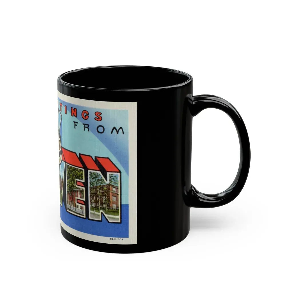 Greetings from Lock Haven PA (Greeting Postcards) Black Coffee Mug - Go Mug Yourself