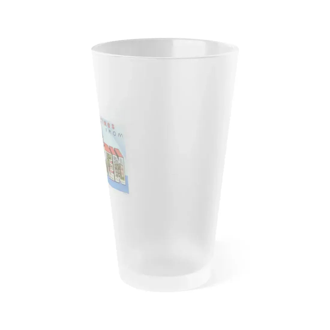 Greetings from Lock Haven PA (Greeting Postcards) Frosted Pint Glass 16oz - Go Mug Yourself