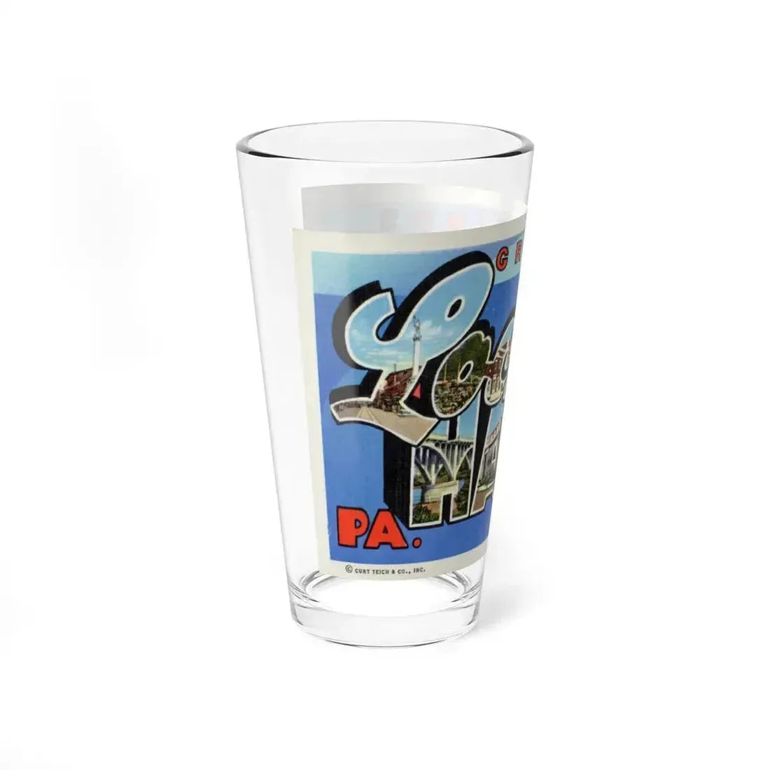 Greetings from Lock Haven PA (Greeting Postcards) Pint Glass 16oz - Go Mug Yourself
