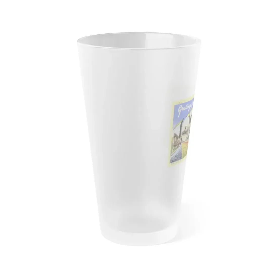Greetings from Lompoc California (Greeting Postcards) Frosted Pint Glass 16oz - Go Mug Yourself