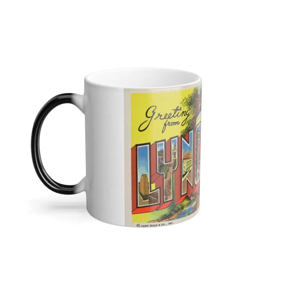 Greetings From Lynchburg VA (Greeting Postcards) Color Changing Mug 11oz - Go Mug Yourself