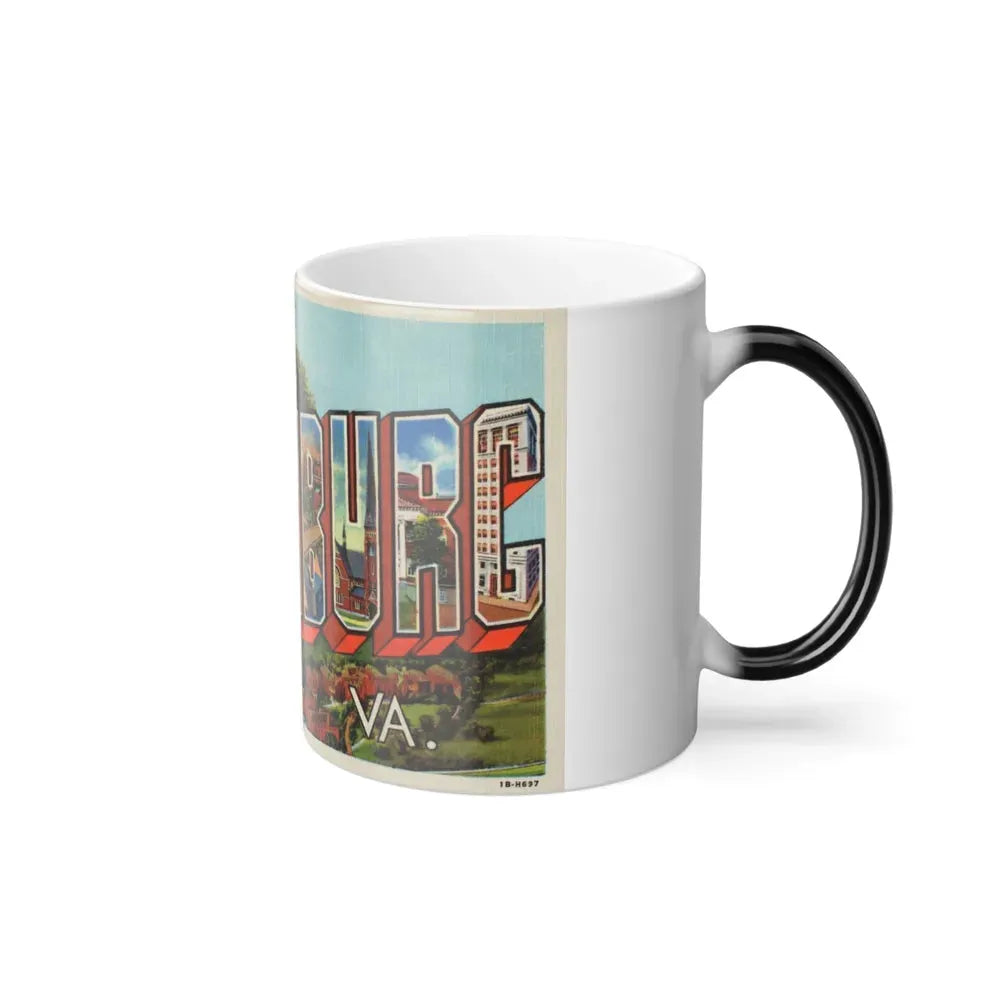 Greetings From Lynchburg VA (Greeting Postcards) Color Changing Mug 11oz - Go Mug Yourself