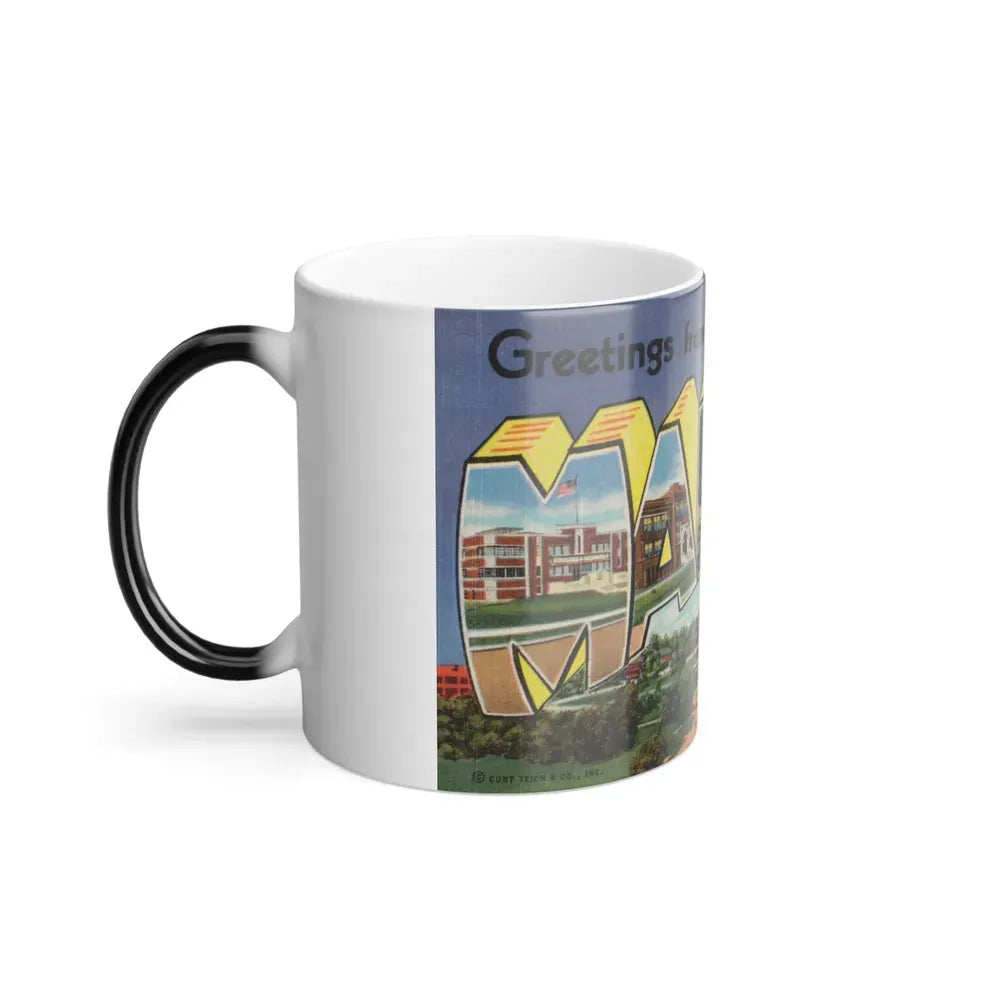 Greetings from Marion Indiana (Greeting Postcards) Color Changing Mug 11oz - Go Mug Yourself